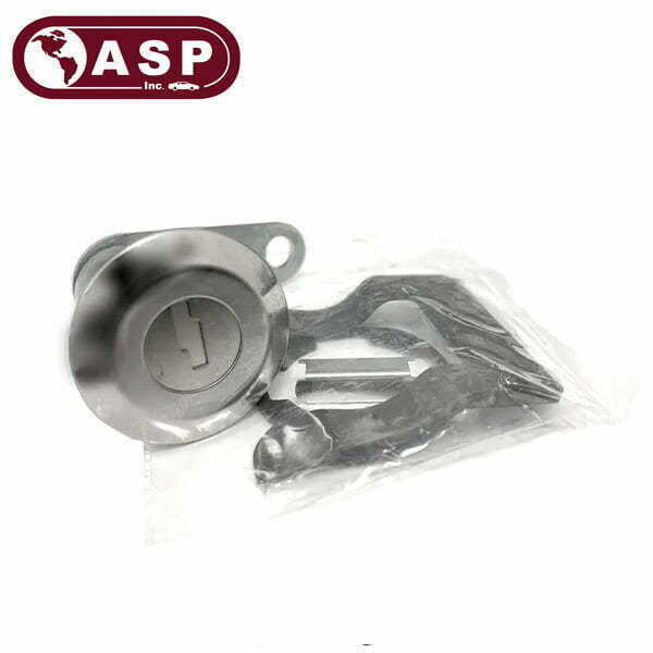 1967-2008 Ford Mercury Hummer / H50 / Trunk Door Lock Cylinder / Pin Tumbler / Un-Coded / Chrome / D-42-231