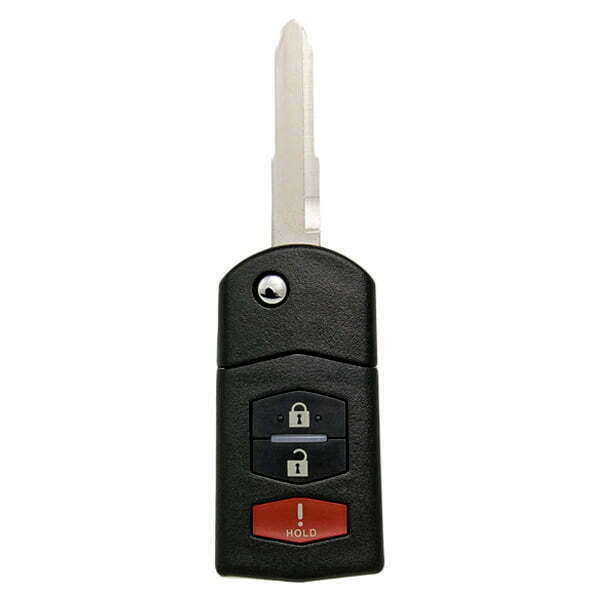 2006-2015 Mazda / 3-Button Flip Key / PN: CC43-67-5RYC, BBM4-67-5RY / BGBX1T478SKE125-01 (Aftermarket)