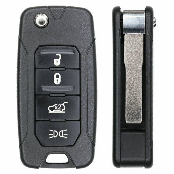2015-2019 Jeep / Fiat / 4-Button Flip Key / FCC ID: 2ADFTFI5AM433TX (Aftermarket)