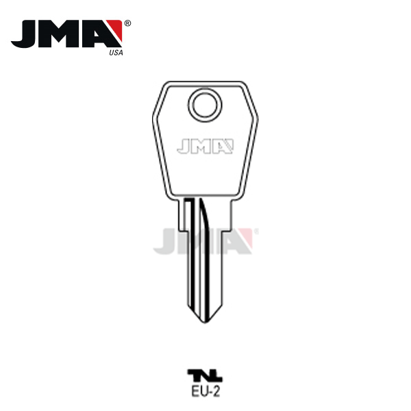 JMA – EU-2 Euro Lock Metal Blank Key