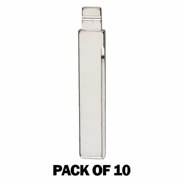 (Pack of 10) KEYDIY Key Blade – BMW HU92 – 2-Track – (#67) For Xhorse / Keydiy Universal Remote Flip Keys