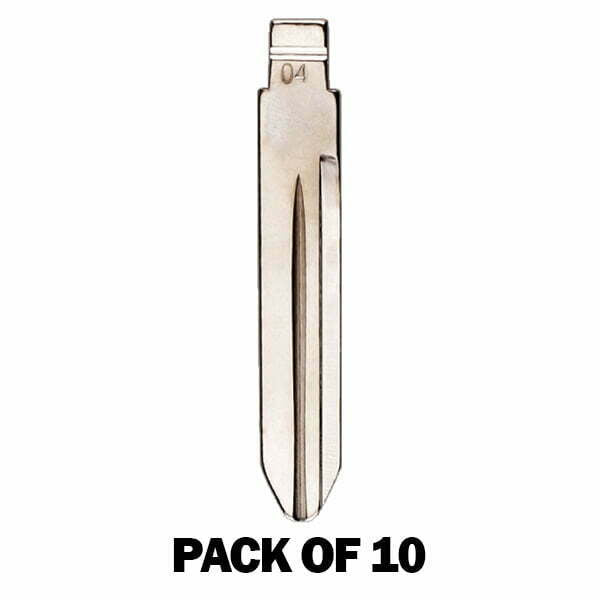 (Pack of 10) KEYDIY Key Blade – Chrysler Y157/Y159 – For Xhorse / Keydiy Universal Remote Flip Keys