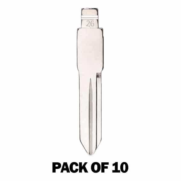 (Pack of 10) KEYDIY Key Blade – Buick Regal B102 – (#26) – For Xhorse / Keydiy Universal Remote Flip Keys