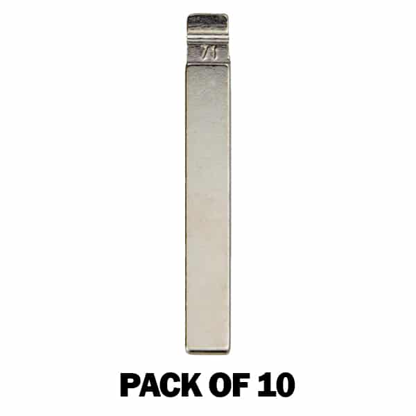 (Pack of 10) KEYDIY Key Blade – GM HU100 – (#71) For Xhorse / Keydiy Universal Remote Flip Keys