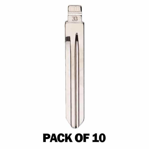 (Pack of 10) KEYDIY Key Blade – Hyundai Accent HY15 (#33) For Xhorse / Keydiy Universal Remote Flip Keys
