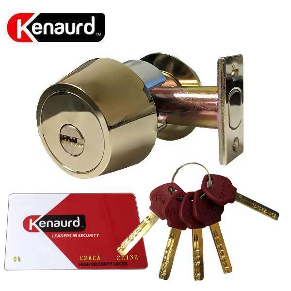 Kanaurd High Security – Deadbolt – US3 – Bright Brass – Grade 1