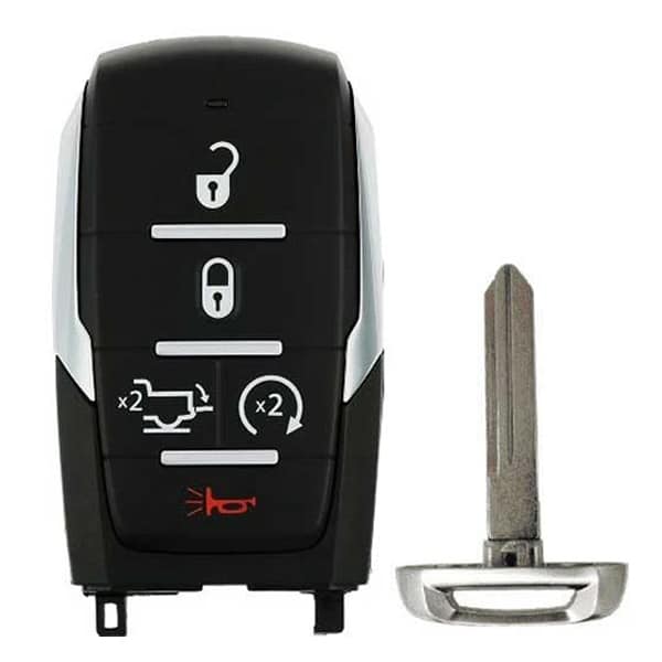 2019-2023 Dodge Ram 1500 Pickup / 5-Button Smart Key / PN: 68291691AD / OHT-4882056 (Aftermarket)