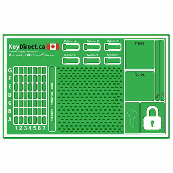 The Ultimate Pinning Mat for Professional Locksmiths by KeyDirect