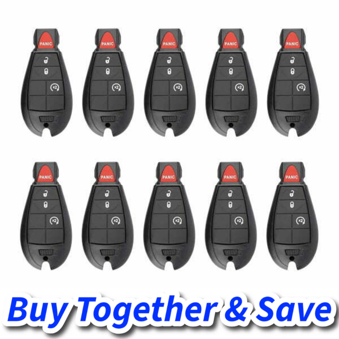 Bundle of 10 / 2013-2023 Dodge Ram / 4-Button Fobik / GQ4-53T (Aftermarket)