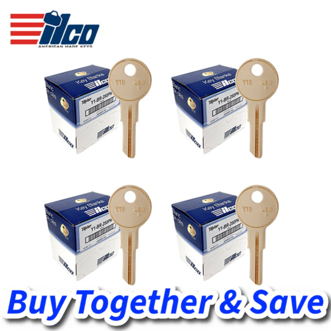 ILCO 1K Key-Bundle – Y11 YALE Key Blank / Brass / Y11-BR (1000 Keys)