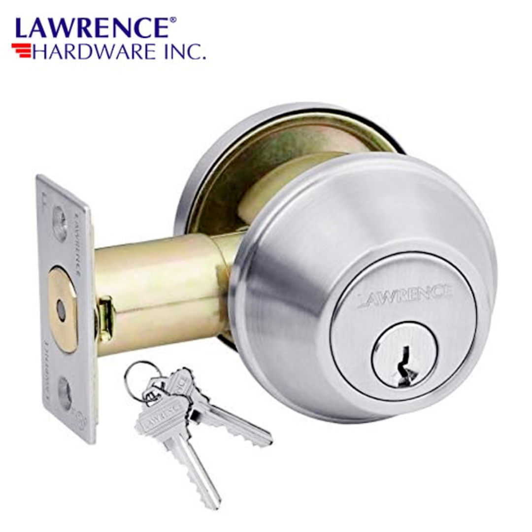 LAWRENCE HARDWARE 560 Series / Single Cylinder Commercial Deadbolt / US32D / LH560-SN
