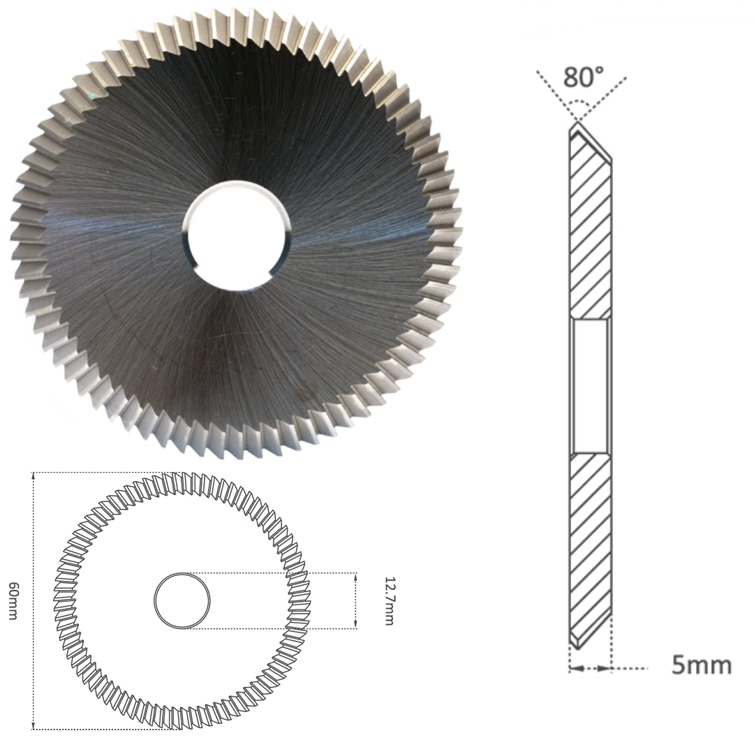 RAISE – Solid Carbide 60mm (80°) Angle Milling Cutter