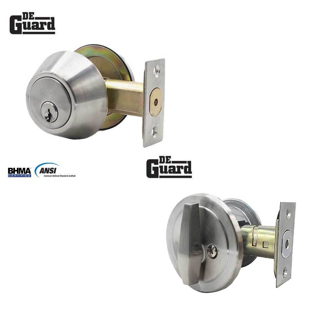 DeGuard Premium Combo Lockset – Stainless Steel – Entrance – Grade 3 – KW1