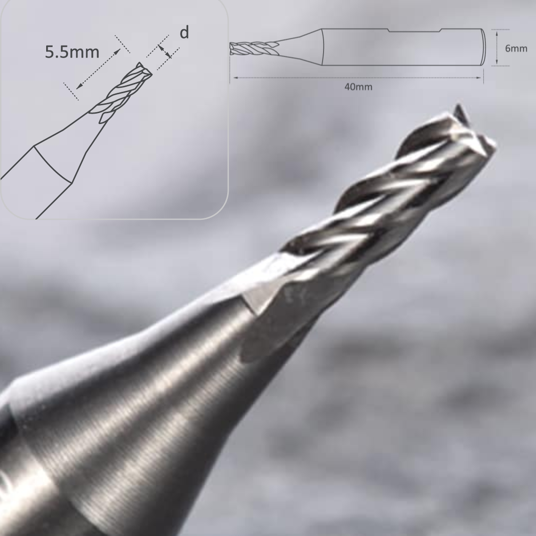 RAISE 2mm End Mill Cutter for Triton/Condor