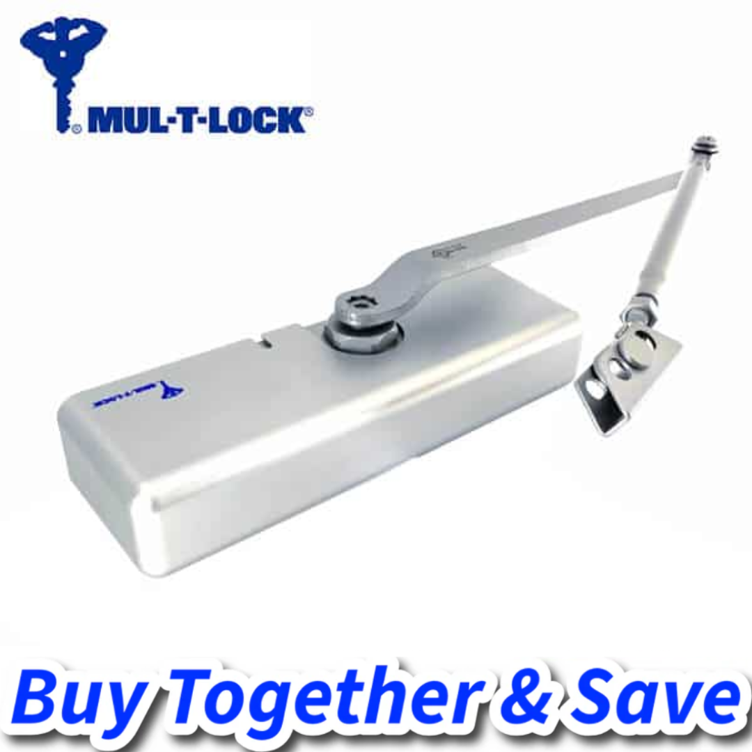 Bundle of 2 / Mul-T-Lock Grade 1 Narrow Stile Door Closer