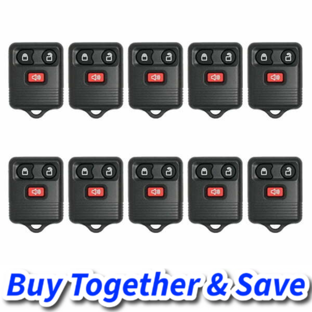 Bundle of 10 / 1998-2016 Ford / Lincoln/ Mercury / Mazda / 3-Button Keyless Entry Remote / CWTWB1U331 (Aftermarket)