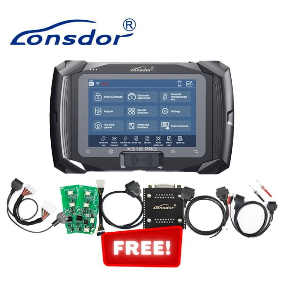 ⭐ Exclusive Lonsdor Bundle ⭐ K518 PRO All-In-One Full Version Key Programmer with 2 Years Free Update + $500 Worth of Accessories for FREE!