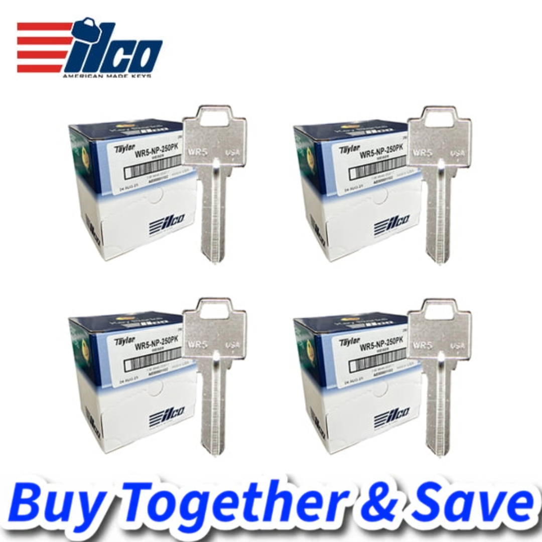 ILCO 1K Key-Bundle – WR5-NP Weiser Key Blank (1000 Keys)