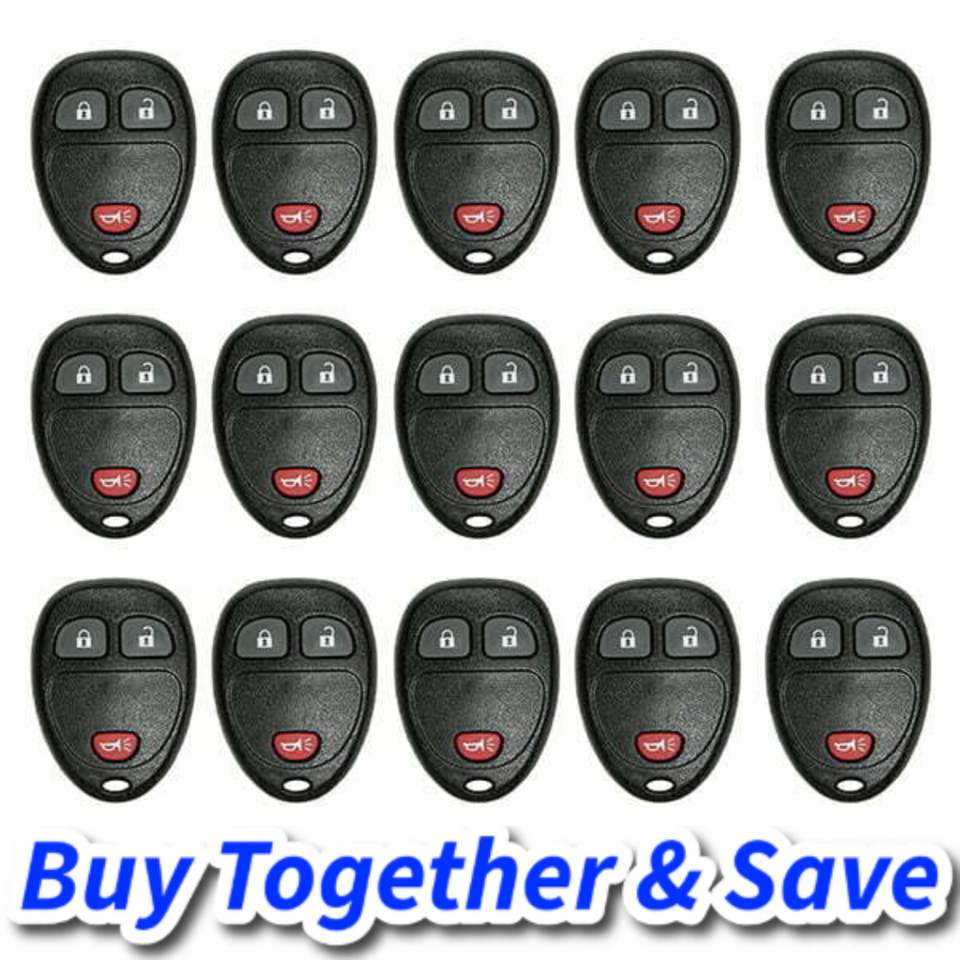 Bundle of 15 / 2007-2017 GM / 3-Button Keyless Entry Remote / FCC ID: OUC60270 (Aftermarket)