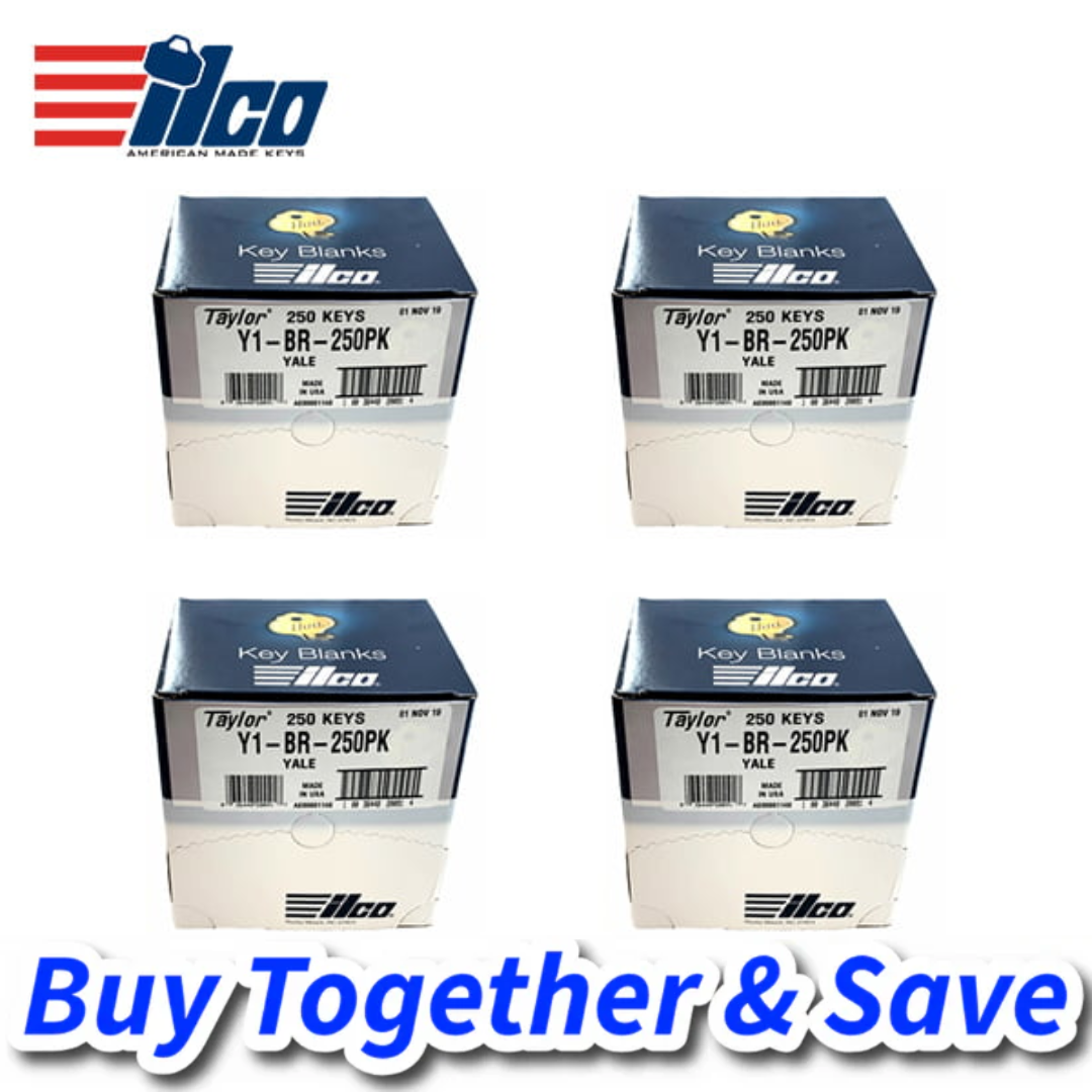 ILCO 1K Key-Bundle – Y1 / 999 / Yale Keyway / Y1-BR (1000 Keys)
