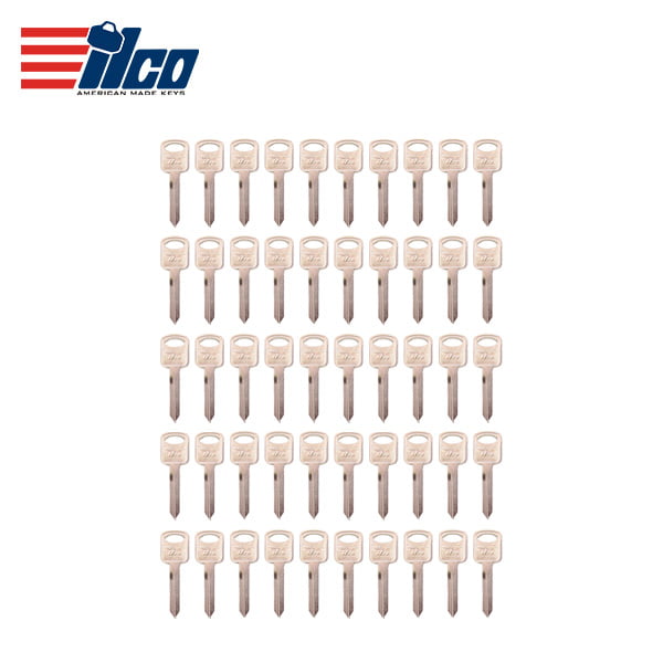 Bundle of 50 / ILCO 1196FD H75 Ford / Lincoln / Mercury / Mazda Metal Key (1196FD-H75)
