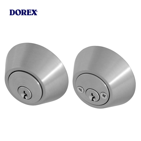 Dorex – Heavy Duty Double Cylinder Deadbolt Lock / Stainless Steel Finish / Schlage Keyway