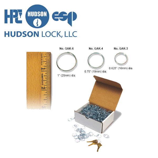 HPC – 1″ Give-Away Key Rings – GAK-6 / 1000 Pack
