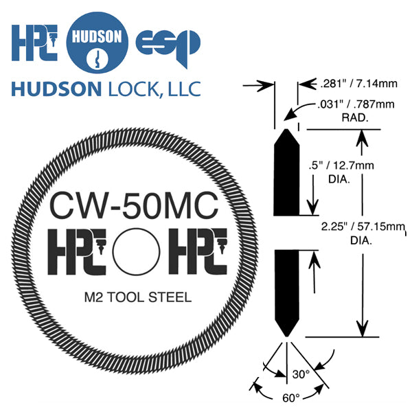 HPC – CW-50MC – Double Angle Cutter