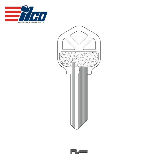 ILCO – 1063KW Kwikset Key Blank / Brass / 5-Pin