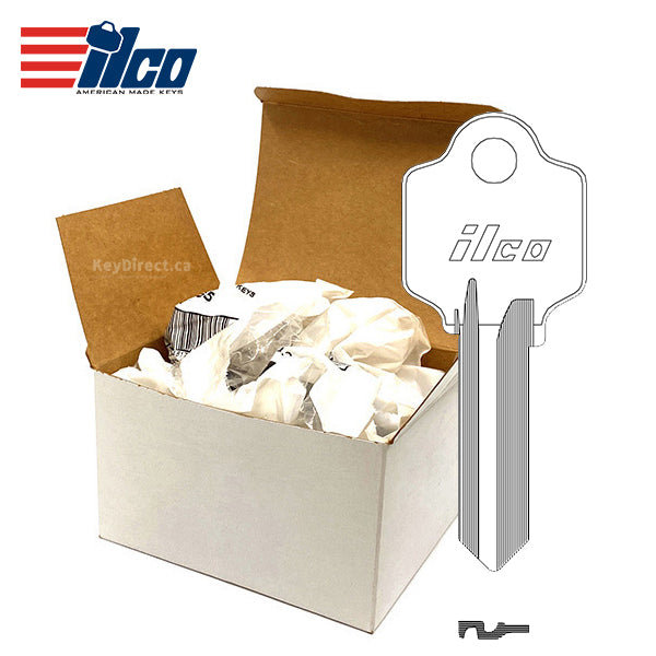 ILCO – AR1-NP ARROW Metal Key Blank / 250 Pack
