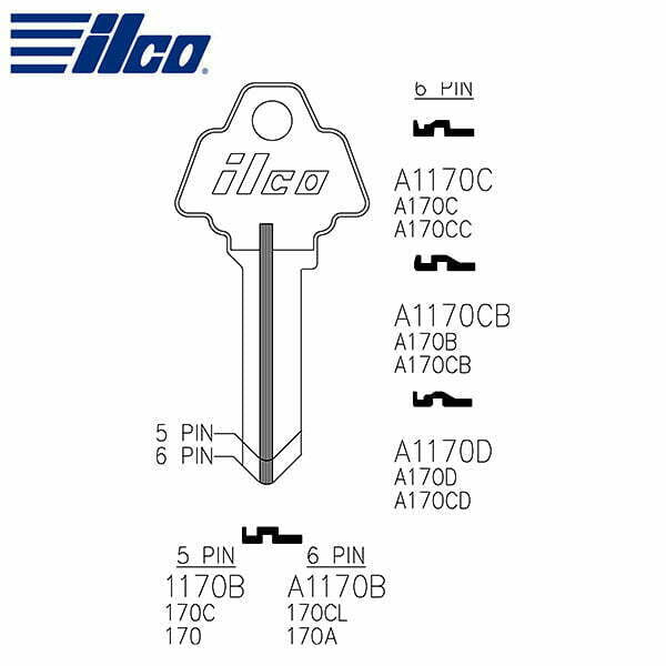 ILCO – HO1-1170B Challenger Key Blank