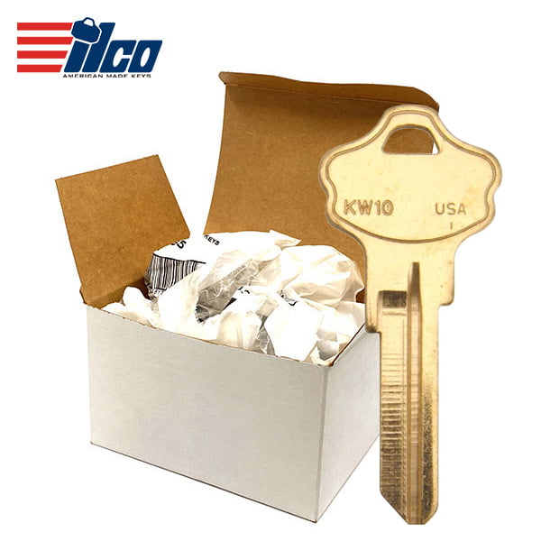 ILCO – KW10-BR / Brass Kwikset Titan Key Blank – 250 Pack