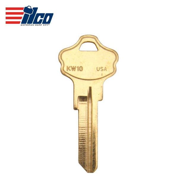 ILCO – KW10-BR / Brass Kwikset Titan Key Blank