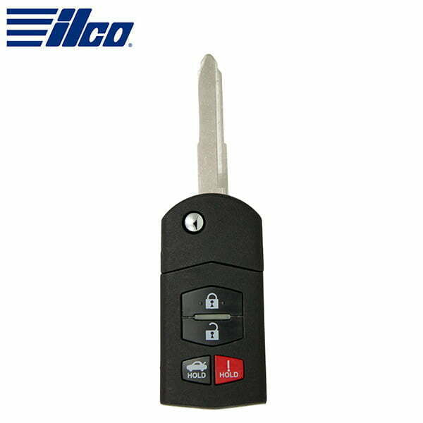 ILCO Look-Alike™ 2006 – 2016 Mazda 4-Button Flip Key / PN: BBM4-67-5RY (FLIP-MAZ-4B1)