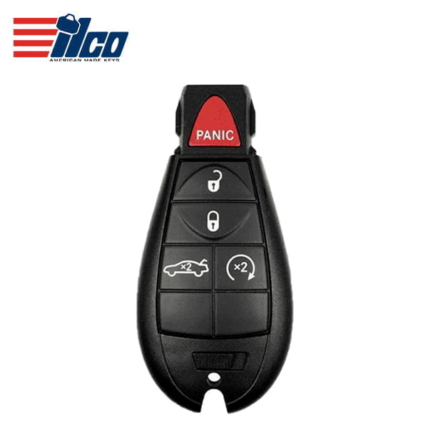 ILCO Look-Alike™ 2009-2013 Jeep Grand Cherokee Dodge Durango / 5-Button Keyless Go Fobik / IYZ-C01C / POD-LAL-5B10
