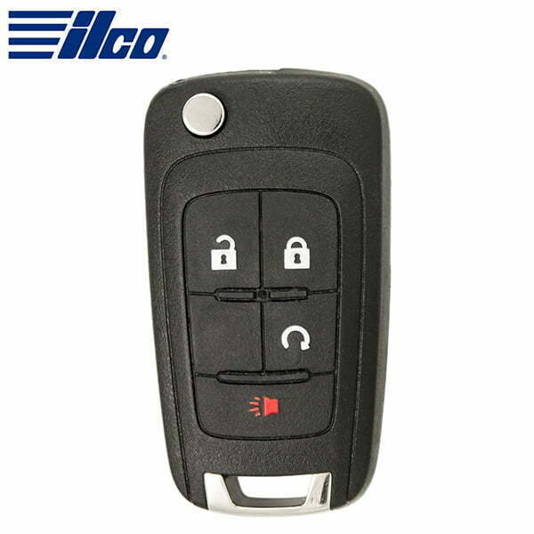 ILCO Look-Alike™ 2010-2019 GM / 4-Button Flip Key Remote (FLIP-GM-4B2HS)