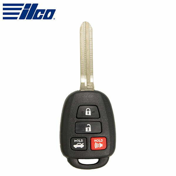 ILCO Look-Alike™ 2013-2019 Toyota / 4-Button Remote Head Key / “H” chip / FCC ID: GQ4-52T ( RHK-TOY-4BH2)