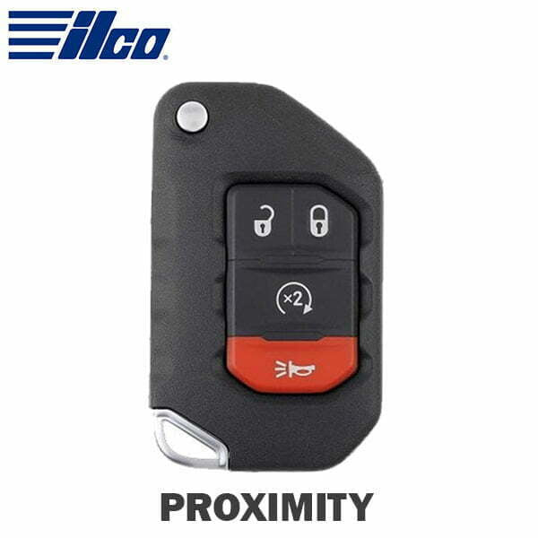 ILCO Look-Alike™ 2018-2023 Jeep Wrangler Gladiator / 4-Button Flip Key / PN: 68416784AA / FCC ID: OHT1130261 (FLIP-JEEP-4B1)