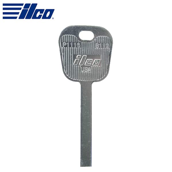 ILCO P1116-B119 GM Metal Head Key / HU100