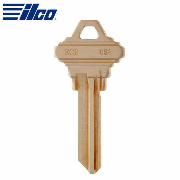 ILCO – SC9 Schlage E Keyway Key Blank / Brass