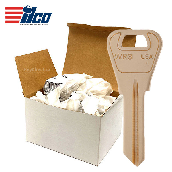 ILCO – WR3-BR Weiser Key Blank / Brass / 250 Pack