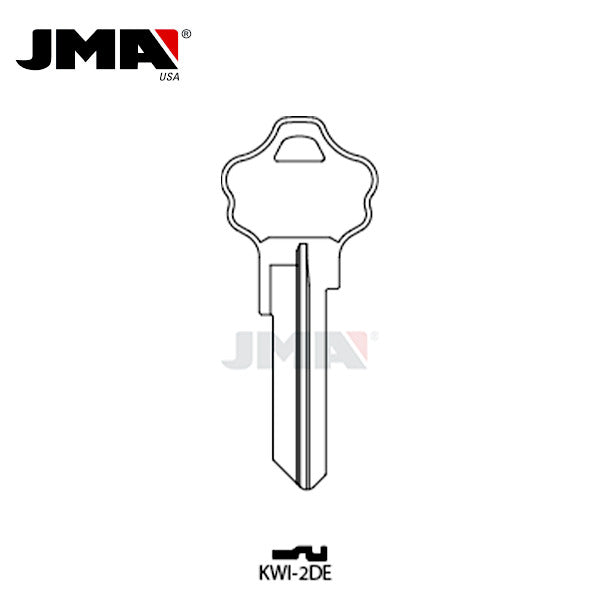 JMA – KW10BR Metal Key Blank For Kwikset / KWI-2DE