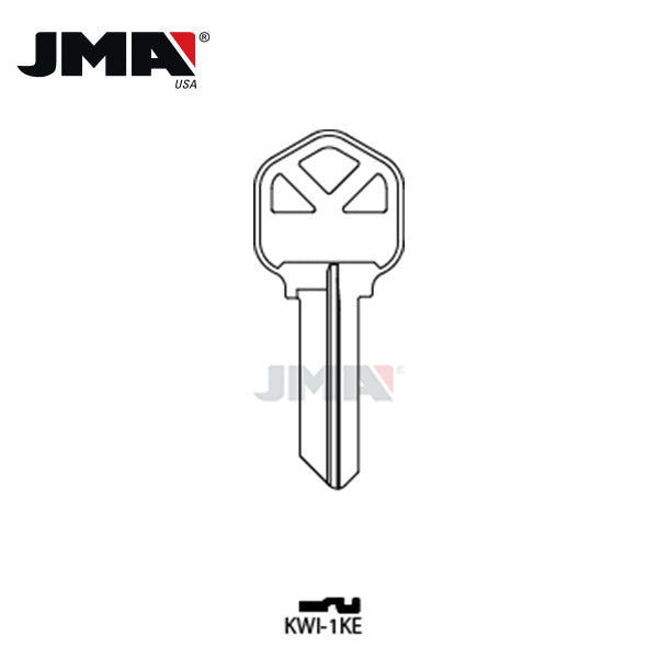 JMA – KW1BR Metal Key Blank For Kwikset / KWI-1KE