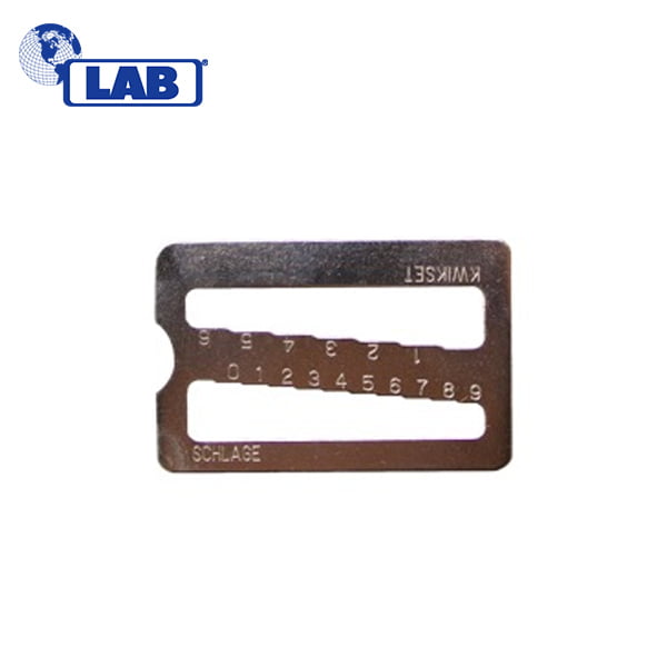 LAB – 2-N-1 Key Gauge For Kwikset & Schlage / LKGKS