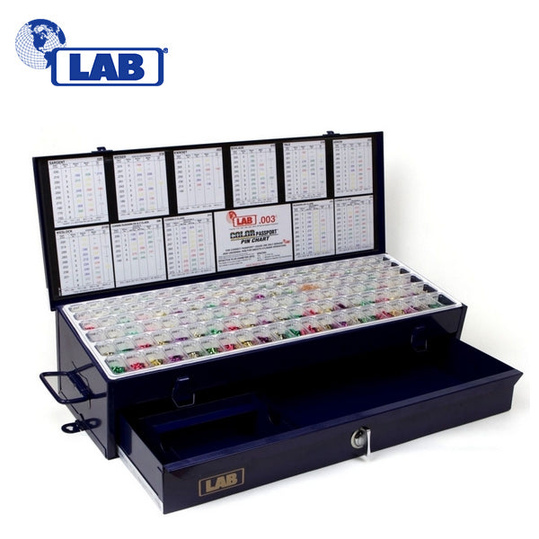 LAB – EPD003 – .003 – Super Wedge Pro – Universal Rekeying Pin Kit W/ Drawer