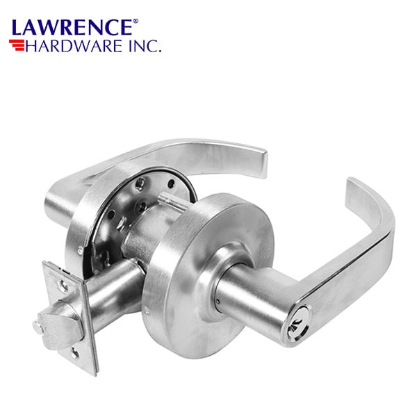 LAWRENCE HARDWARE 5000 Series – Grade 1 – Privacy Lock – 26D Lever Lockset – Trim R / LH5022