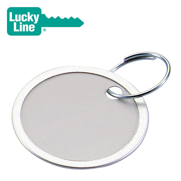 LuckyLine – 1-1/4″ Paper Tags – Overlapping Ring – 25/Clamshell