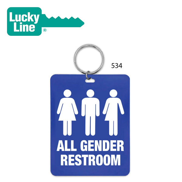 LuckyLine – All Gender Restroom Tag with Ring