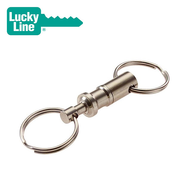 LuckyLine – Quick Release – Pull-Apart Key Holder / Nickel-Plated