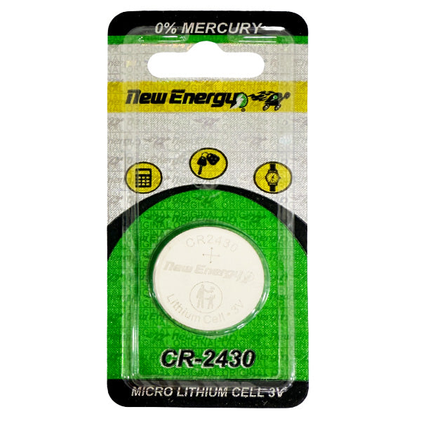 New Energy – CR2430 3-Volt Lithium Battery (1 PC)